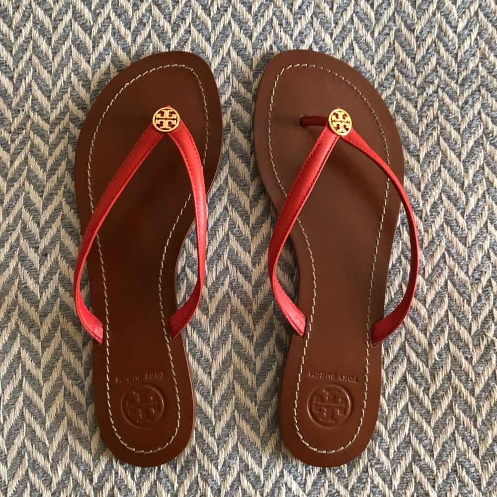 Tory Burch Orange Thong Sandal